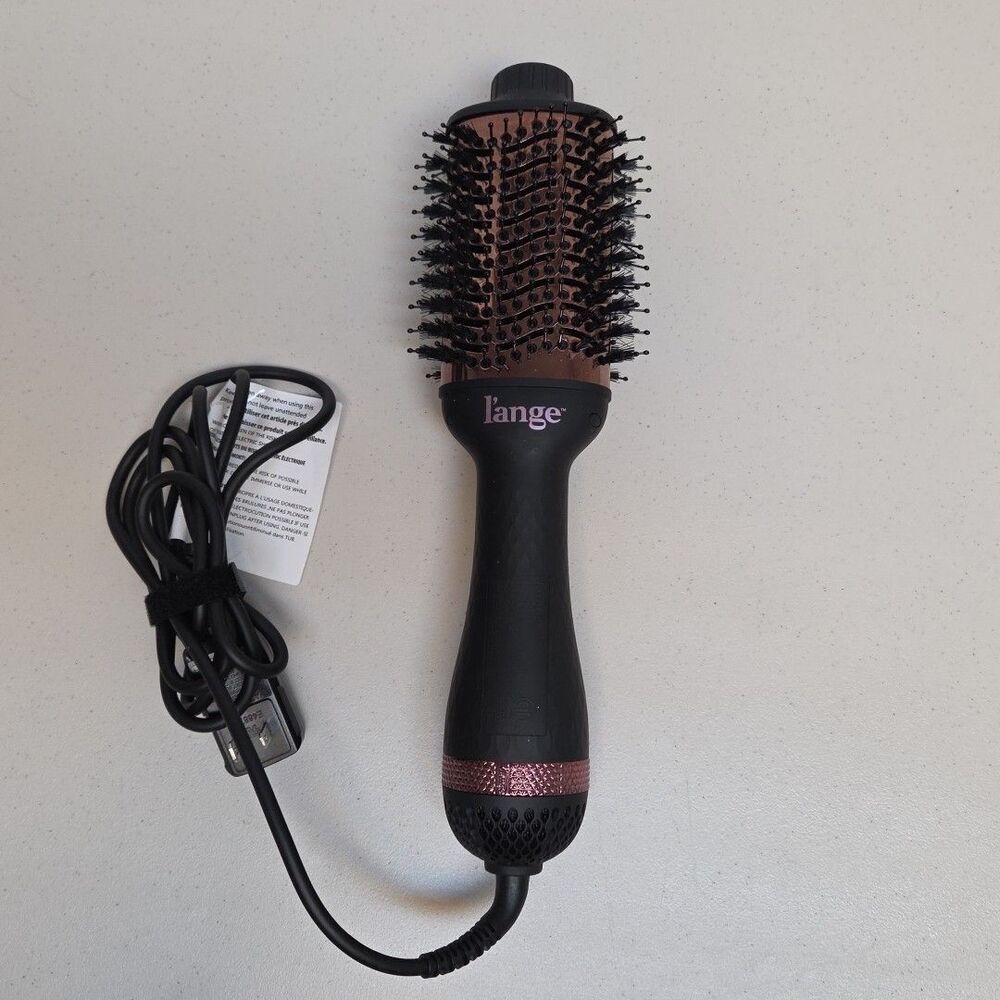 Lange Hair Le Volume 2-in-1 Titanium Brush Dryer Black  Rose -- TESTED